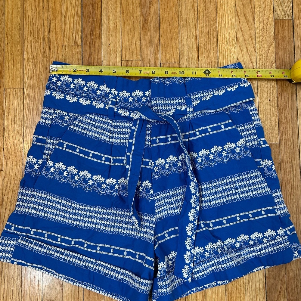 Agua Bendita Adisson Vessel Blue and White Cotton Shorts - Picture 6 of 6